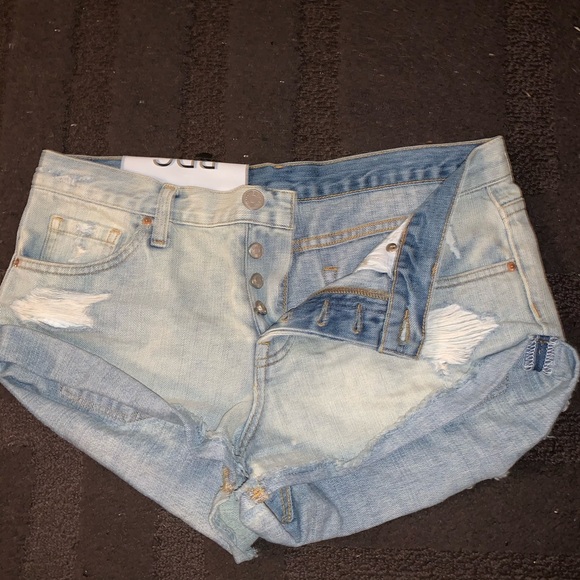 Distressed Booty Shorts - Picture 2 of 4
